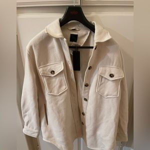 RDI Cream Oversized Shirt Jacket M NEW